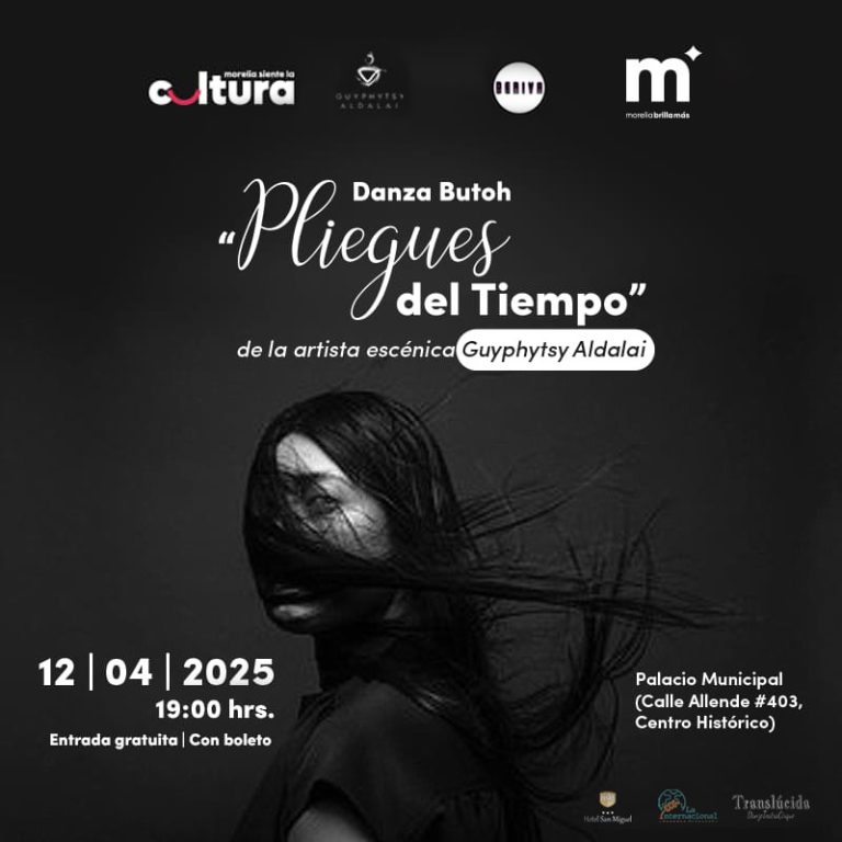 Invita SeCultura Morelia a función de danza butoh en Palacio Municipal