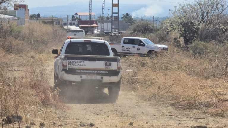 Hallan a mujer semienterrada en predio de El Rodeo, Morelia