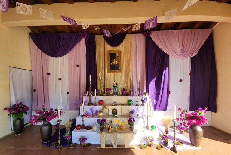 El Altar de Dolores se puede visitar en el Centro Interactivo Vasco de Quiroga, en Pátzcuaro