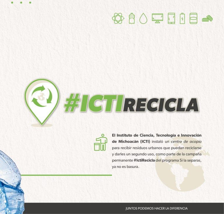 Abierto, centro de acopio para residuos urbanos reciclables en el ICTI