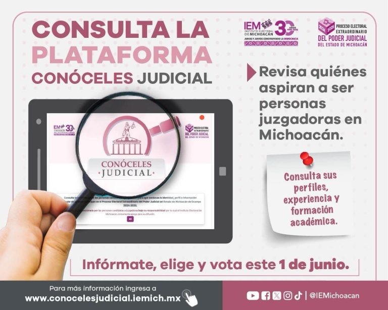 El IEM pone a disposición de la ciudadanía el sistema “Conóceles Judicial”