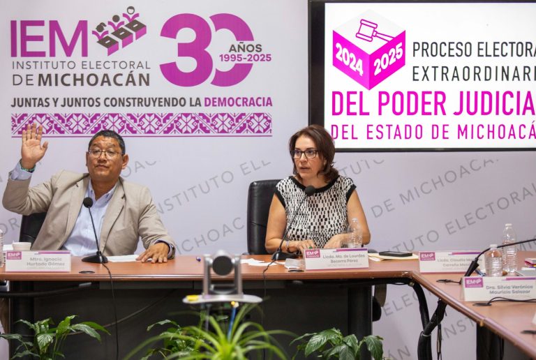 Aprueban plan de difusión para tiempos oficiales en radio y televisión para elección del Poder Judicial de Michoacán
