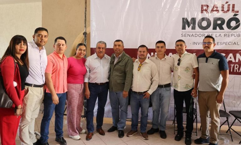 Recibe Raúl Morón a Olivio López en su equipo político en Michoacán