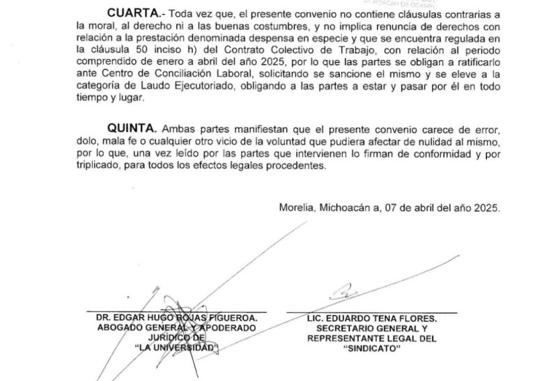 Con firma de revisión contractual, SUEUM conserva Contrato Colectivo intacto