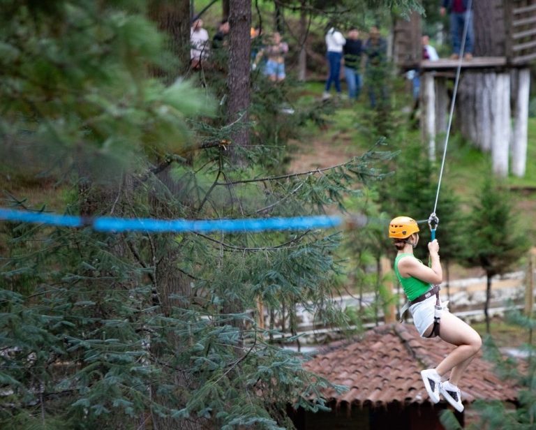 Tirolesa de Rancho Viejo Los Azufres, opción para estas vacaciones