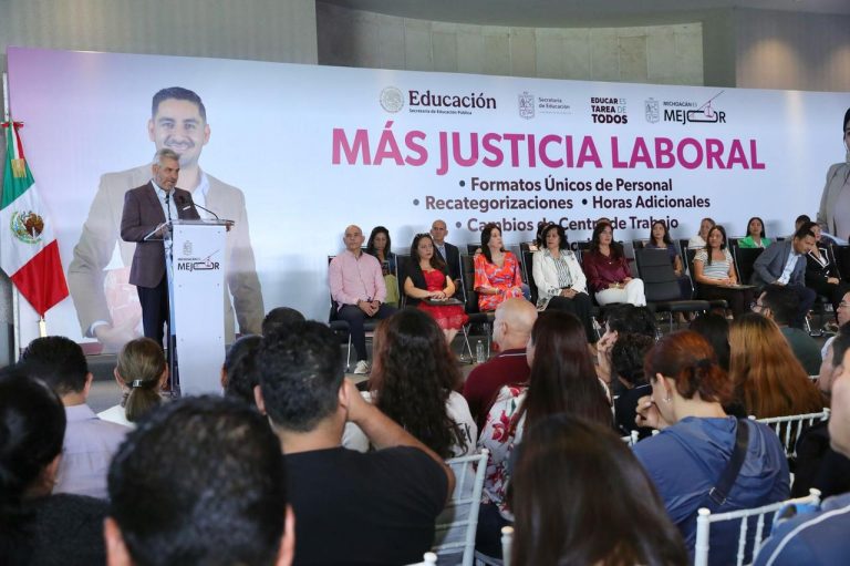 Se sigue trabajando en federalización de la nómina magisterial: Bedolla