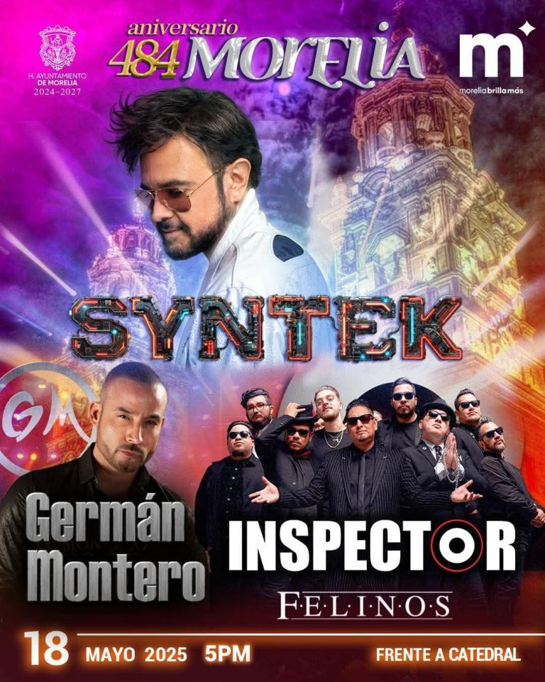 Todo listo para el concierto de Aleks Syntek por 484 Aniversario de Morelia