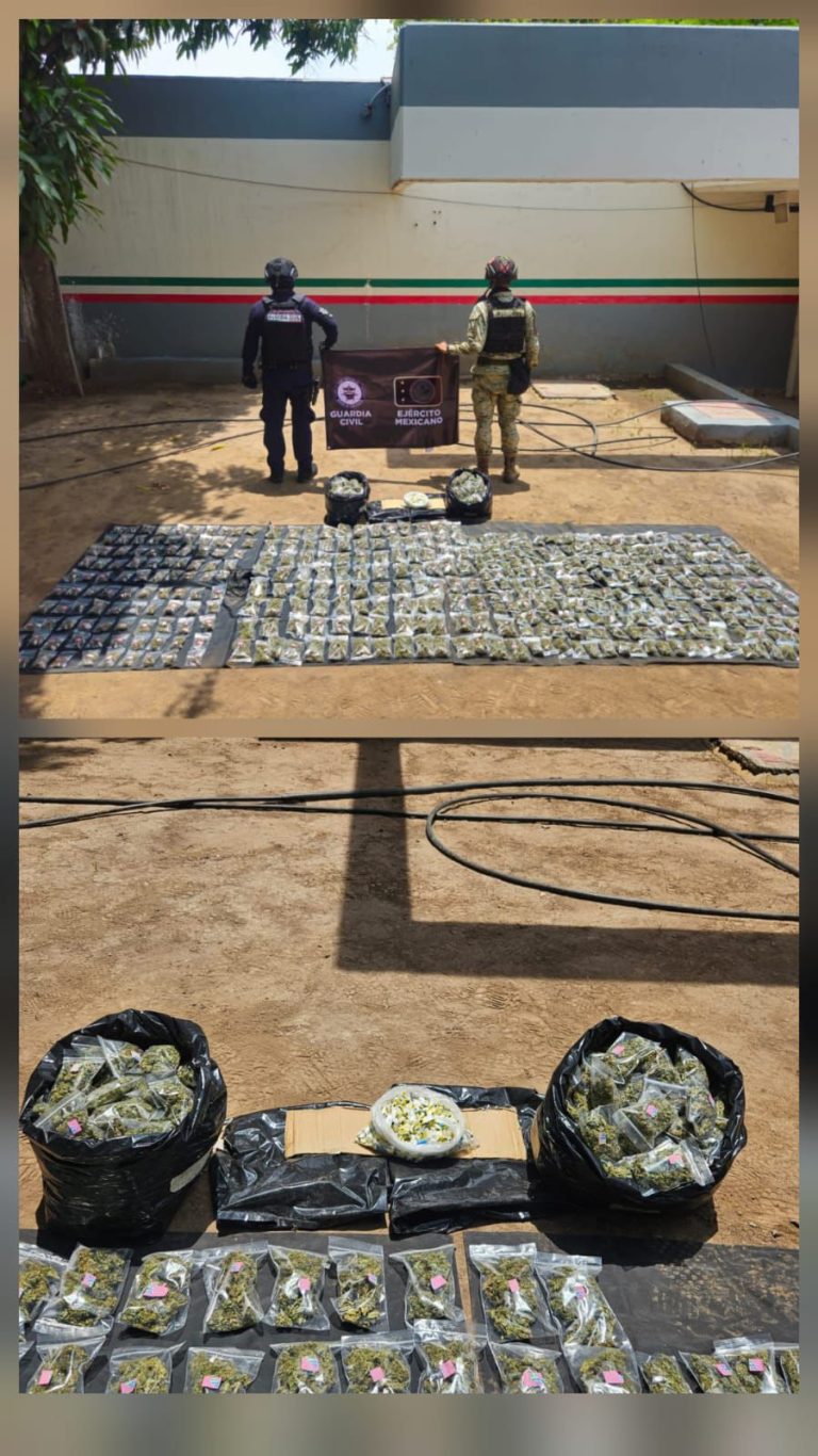 Decomisan más de 600 envoltorios con droga en Buenavista