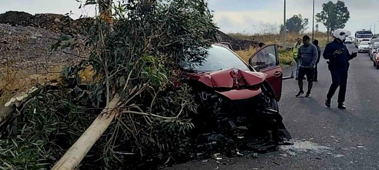 Se registran 2 accidente en diferentes sitios de Morelia; una adulta mayor queda herida 