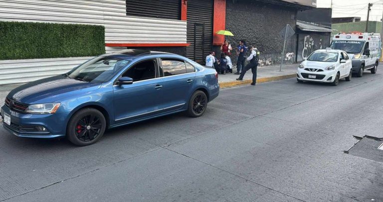 Taxista de la tercera edad queda herido tras ser golpeado por automovilista en Morelia