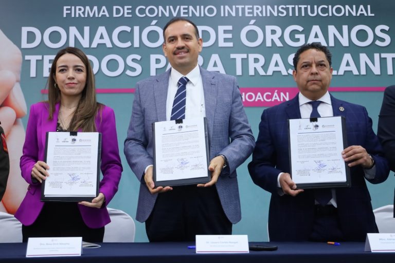 Trabajo interinstitucional fortalece donación de órganos y tejidos en Michoacán