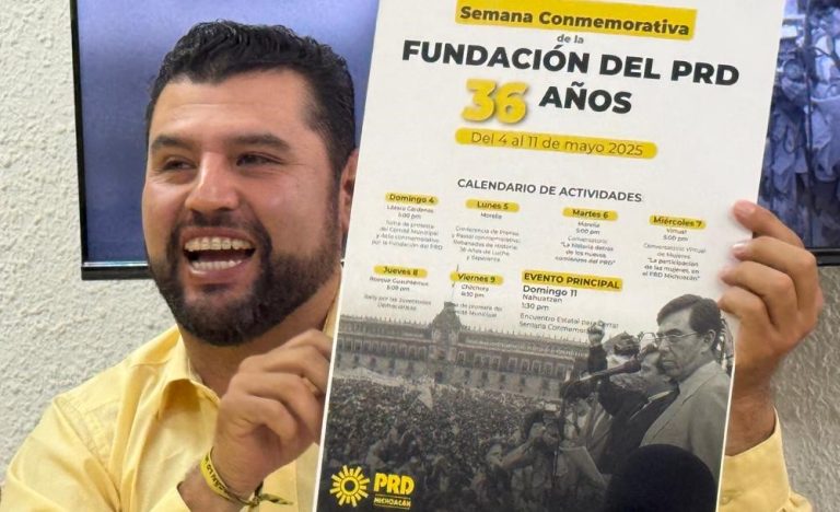 Festeja PRDM su 36 aniversario con pastel, pese a su reducción a partido local