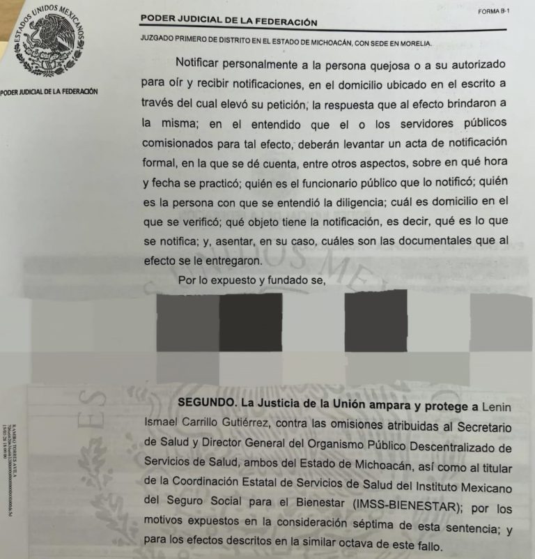 Con demandas de amparo, sindicato del IMSS-BIENESTAR enfrenta las omisiones de autoridades