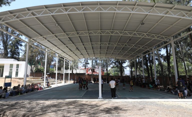 Domo de la preparatoria “Isaac Arriaga” tuvo una inversión de alrededor de un millón 299 mil pesos