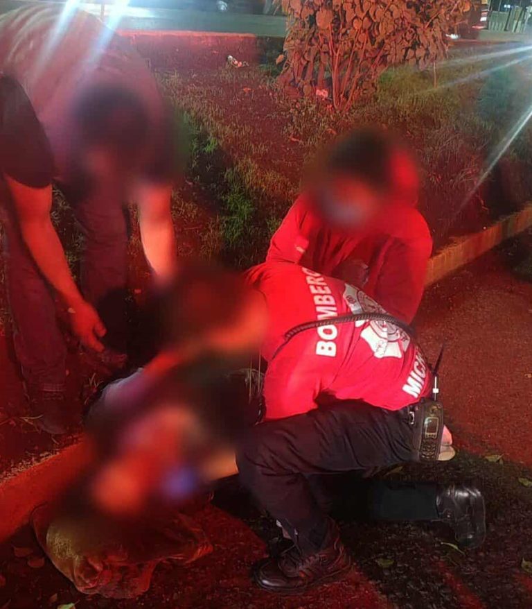 Adolescente motociclista se accidenta en la Avenida Madero Poniente, de Morelia