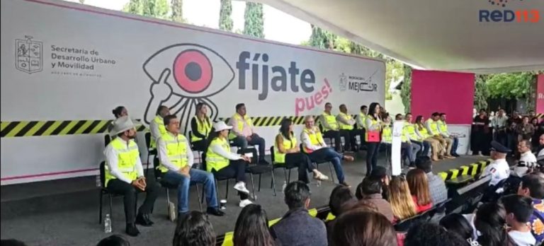 Arranca campaña «Fíjate Pues» para fortalecer cultura vial