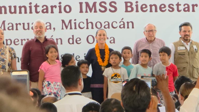 Supervisa Sheinbaum hospital comunitario en Maruata; será inaugurado el 15 de agosto
