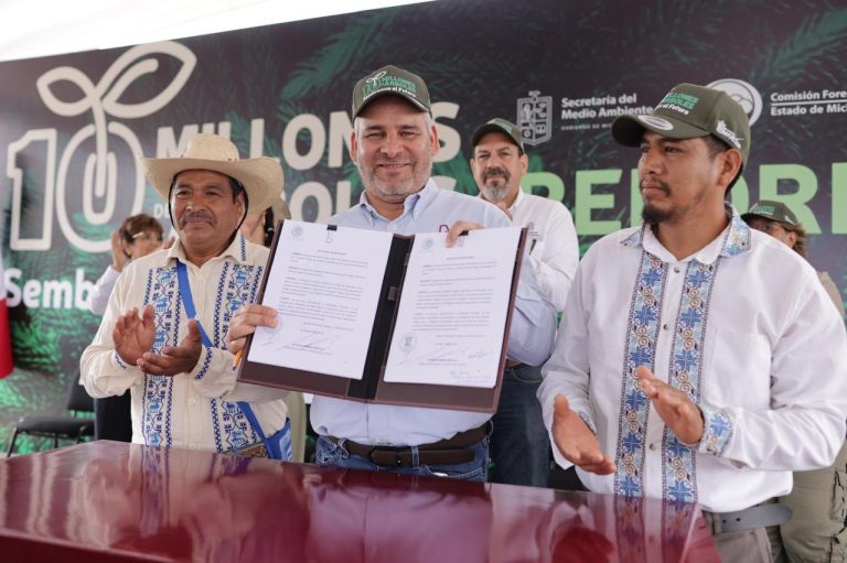 Arranca Bedolla reforestación 2025; la meta, plantar 10 millones de árboles