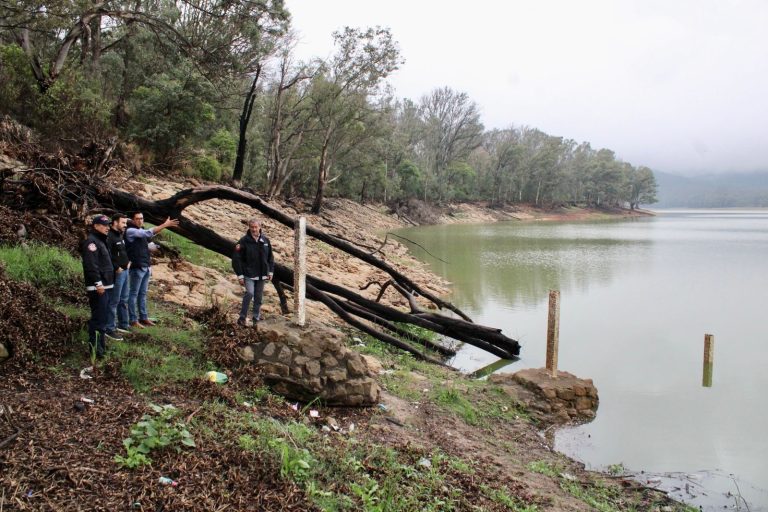 Realizan autoridades  recorrido de supervisión en Presa de Cointzio