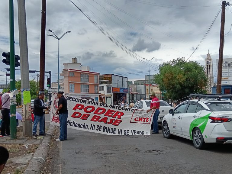 Semana complicada en Morelia por movilizaciones de la CNTE; ciudadanos exigen solución
