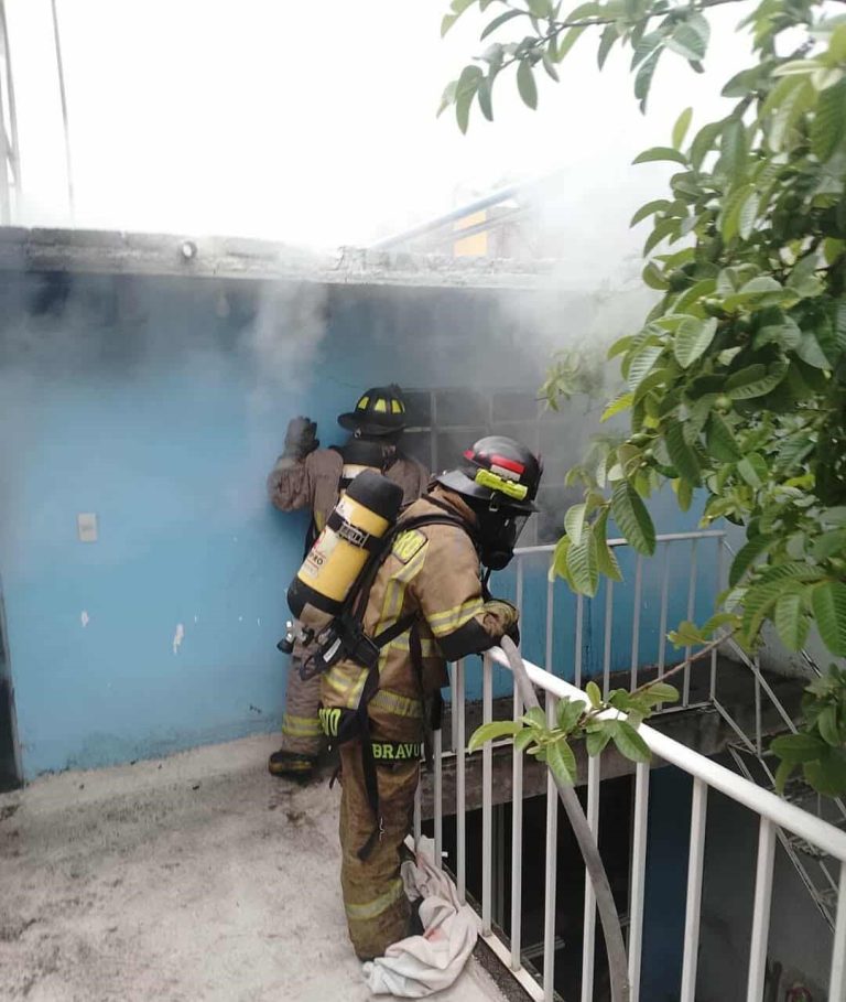 Se incendia un cuarto en domicilio de la colonia Centro de Morelia