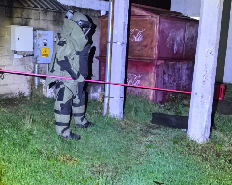 Guardia Civil desactiva granada en Zitácuaro