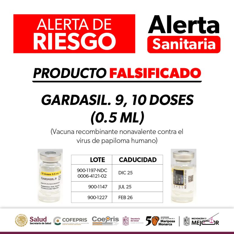  Advierten autoridades sobre falsificación de vacuna contra Papiloma Humano