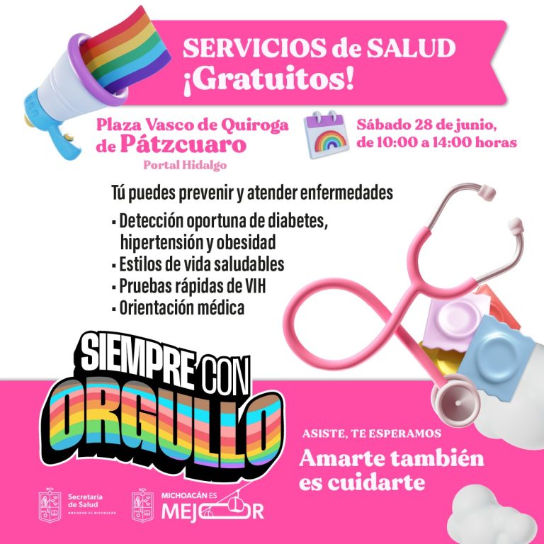 Concluye Mes del Orgullo con jornadas de salud a comunidad LGBTTTIQ+