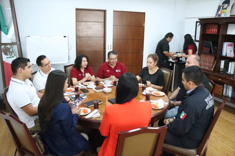 Reunión de trabajo de titulares de la CEDH y la Comisión Municipal de Seguridad de Morelia