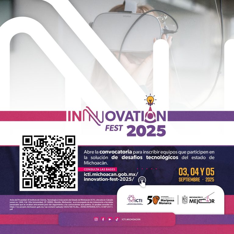 Lanzan convocatoria para la resolución de retos tecnológicos de Michoacán 2025