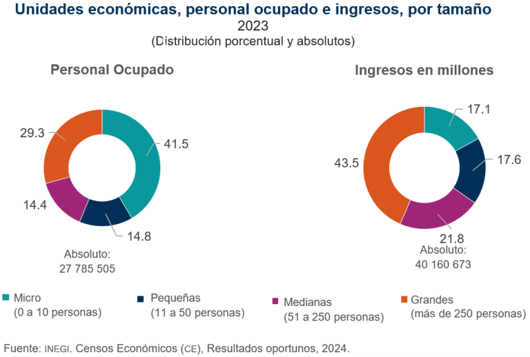 Micro, el 95.5 % de las unidades económicas del país, el 2023