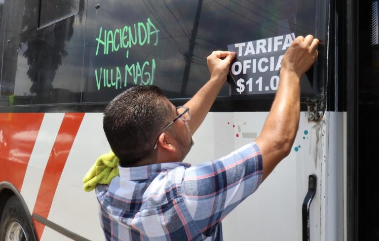 Confirman tarifa oficial de 11 pesos en la zona poniente de Morelia