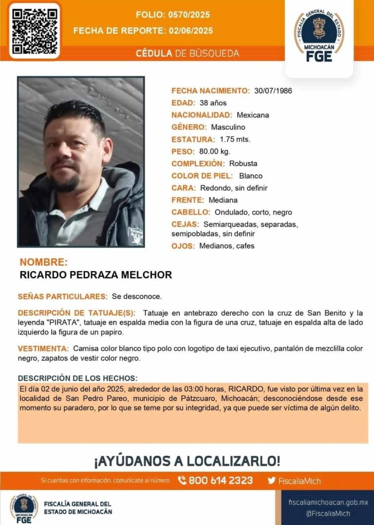 Admite Segob posible secuestro en desaparición de transportista en Pátzcuaro