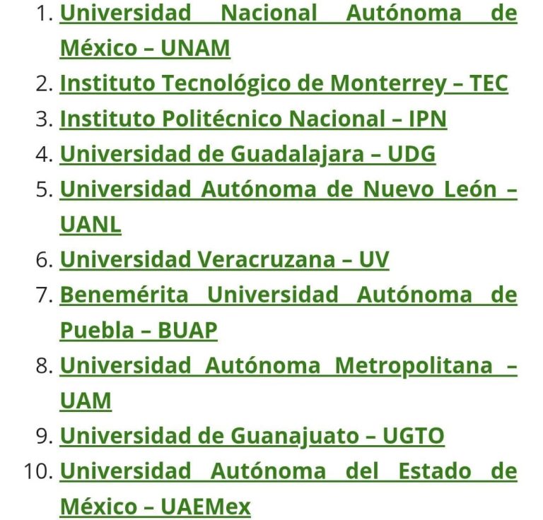 En por lo menos siete rankings de las mejores 10 universidades del país del 2025, no aparece la UMSNH