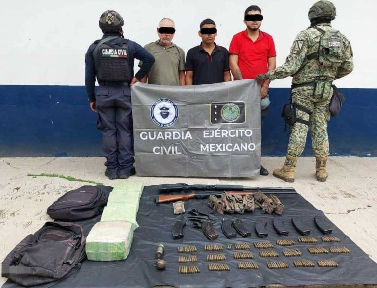 Capturan a tres presuntos pistoleros del CJNG, en Buenavista