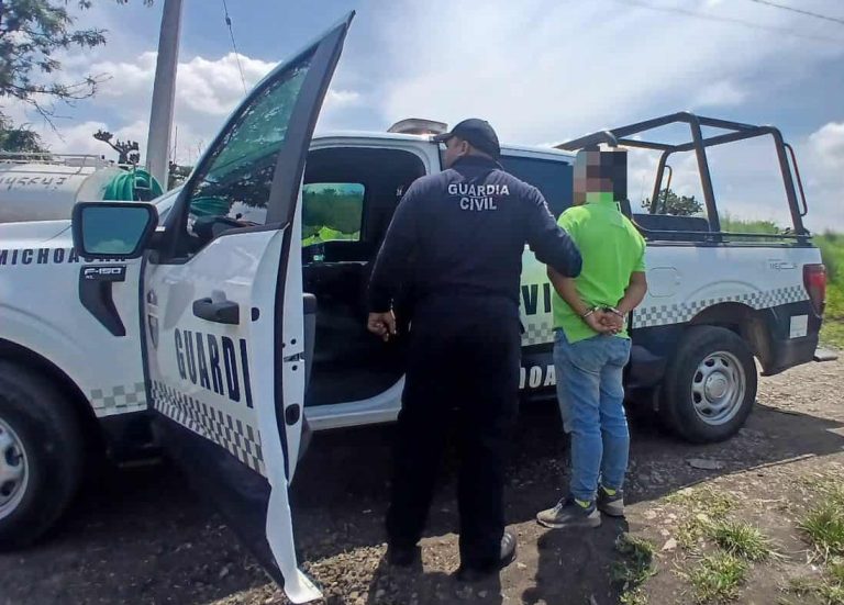 Detenido presunto agresor familiar en Morelia