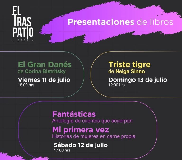 Escritoras, presentaciones y narrativas creadas por mujeres llegarán este fin de semana a «El Traspatio Librería»
