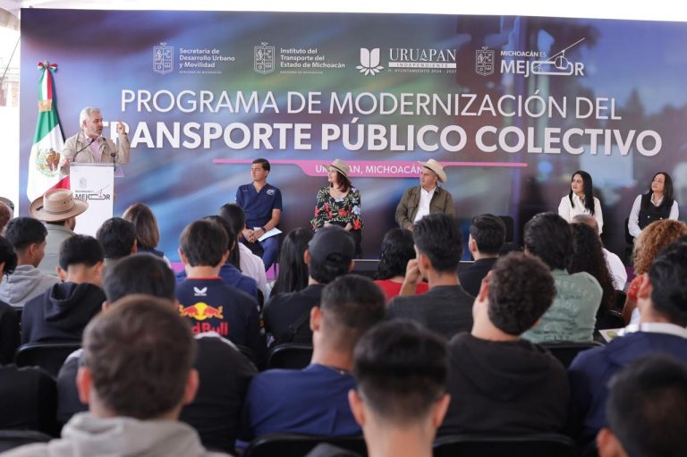 Dio inicio programa de modernización del transporte público colectivo para Uruapan
