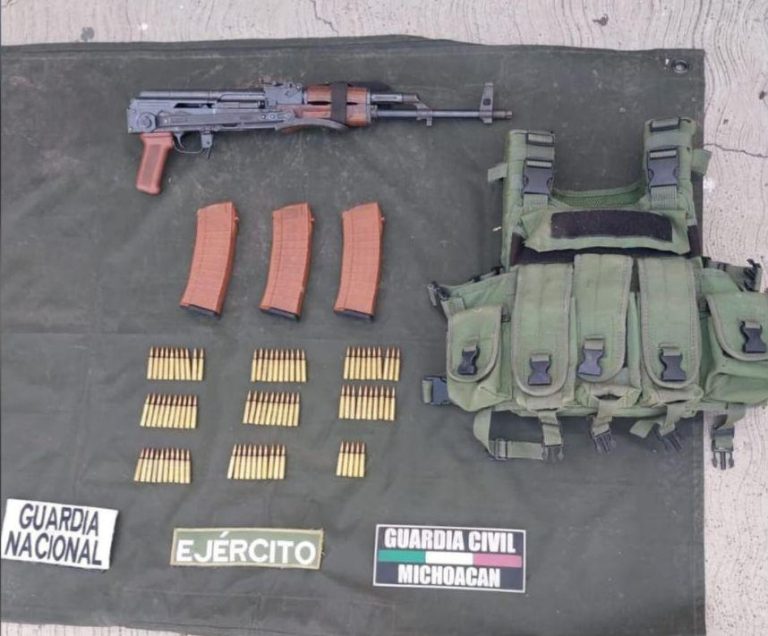 Asegurados explosivo y armamento tras operativo en Tierra Caliente; hay un detenido: SSP