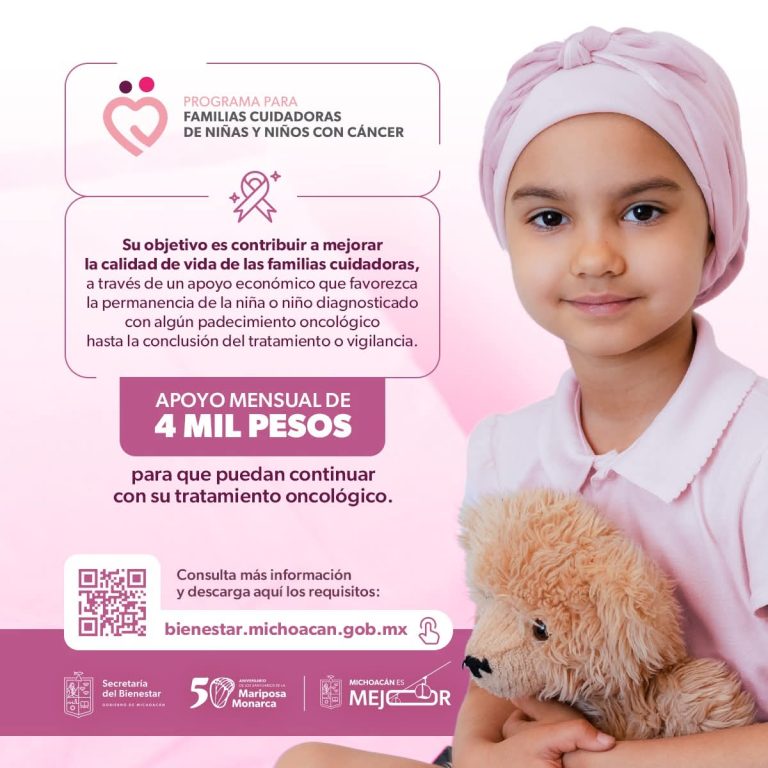 Abiertas las inscripciones al programa del Bienestar para niñas y niños con cáncer
