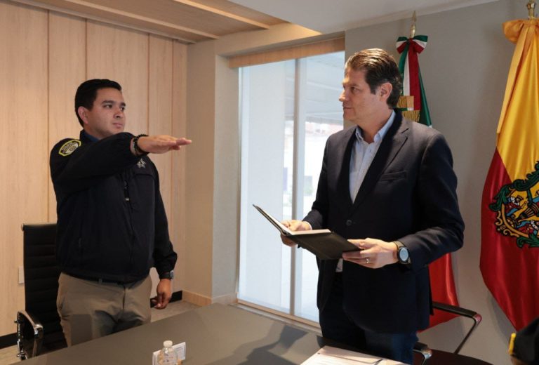 Alcalde toma protesta a Pablo Alarcón como comisario de la Policía de Morelia