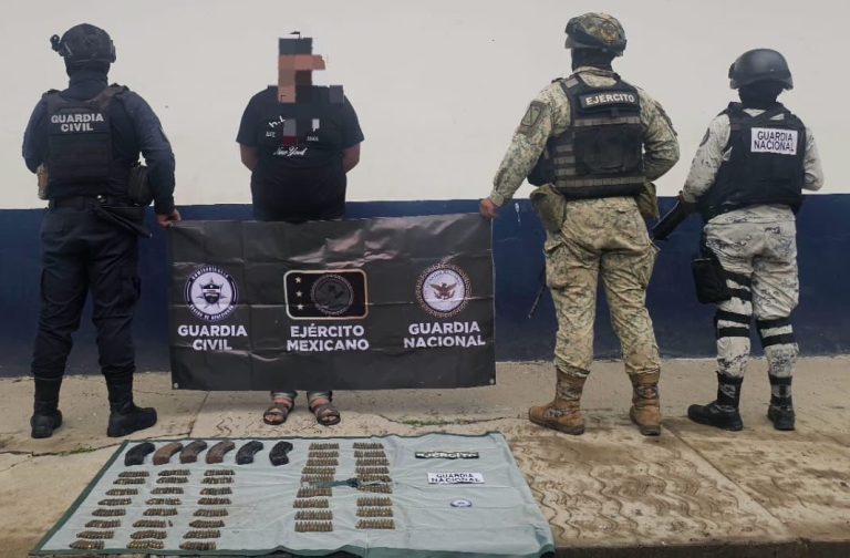 Capturan a objetivo delincuencial en Apatzingán