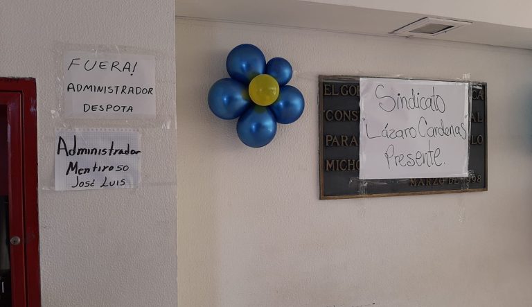 Toma Sindicato Lázaro Cárdenas el Hospital General IMSS Bienestar de Zamora