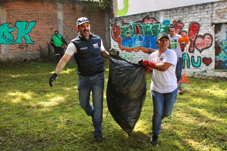 Realizan jornada de limpieza en la colonia Cayetano Andrade