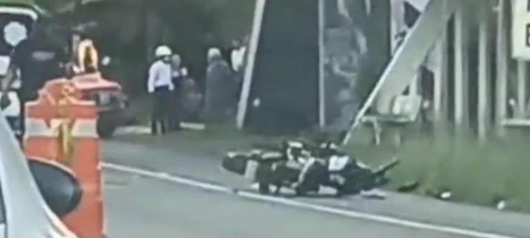 Fallece motociclista en choque sobre la carretera Morelia-Pátzcuaro