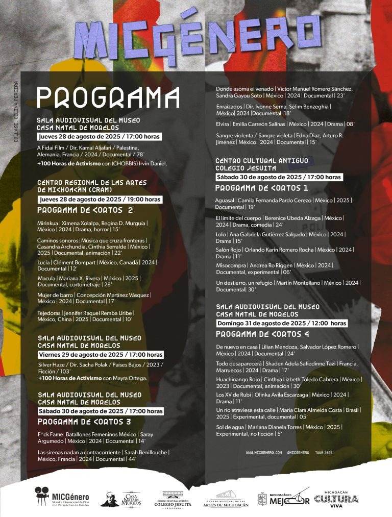 Muestra de cine MICGénero regresa a Michoacán para transformar miradas