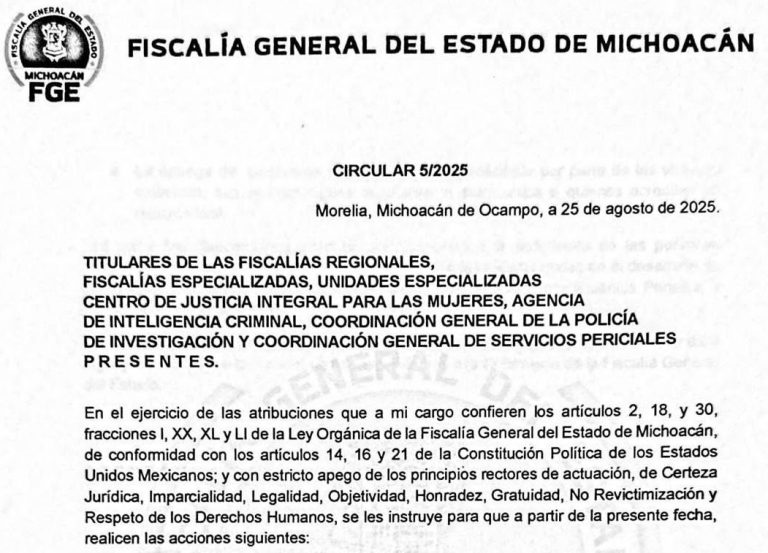 Emiten circular que pone fin a los “moches” en la FGE