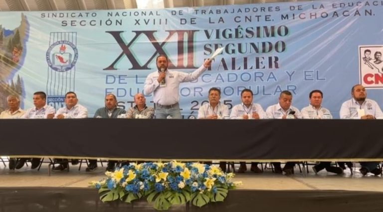 Primer lugar de Michoacán en abatir rezago educativo es logro de maestros, no de funcionarios: CNTE