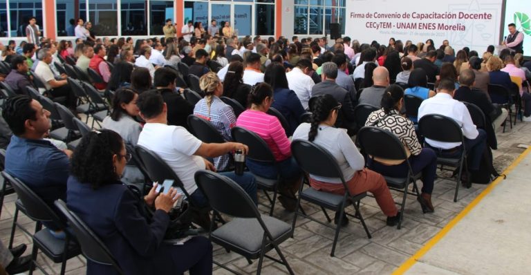 Elevar la calidad académica de 600  docentes, objetivo de acuerdo signado entre CECYTEM y ENES UNAM