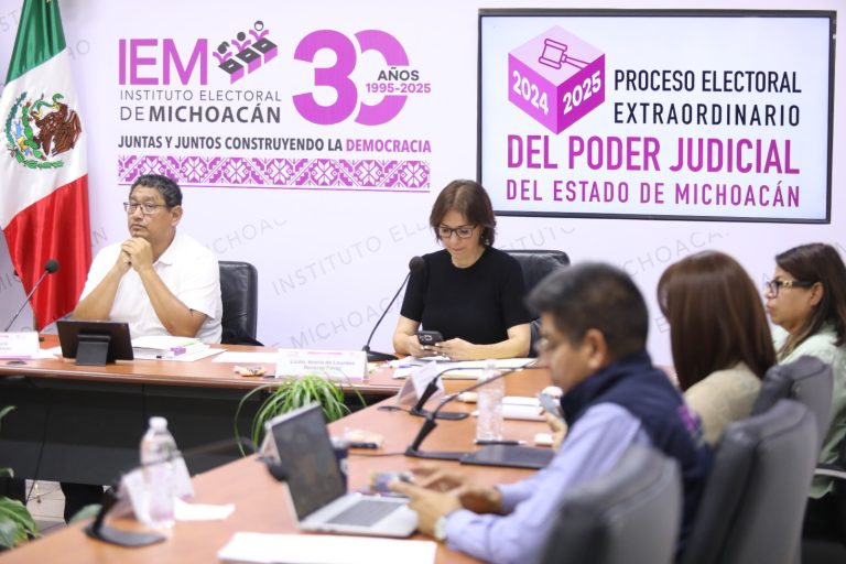 Rinde IEM informes sobre el desarrollo del Proceso Electoral del Poder Judicial en Michoacán
